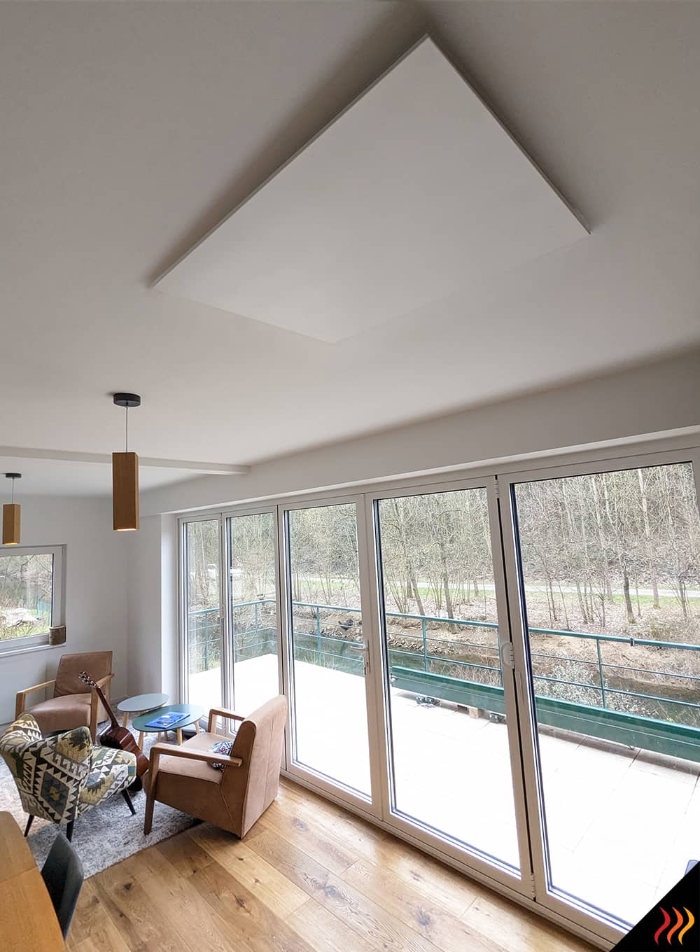 chauffage infrarouge pose plafond radiateur électrique infrarouge posé au plafond