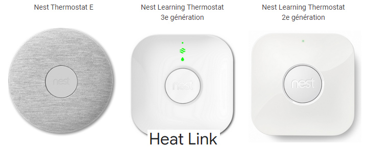 Connected Google NEST smart thermostat