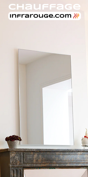 miroir chauffant infrarouge radiateur design