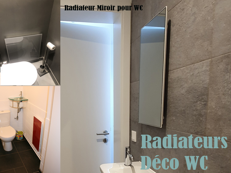 Esempi di progetti reali di radiatori elettrici stretti (salva spazio) per toilette - Fonte HeatGood Degxel