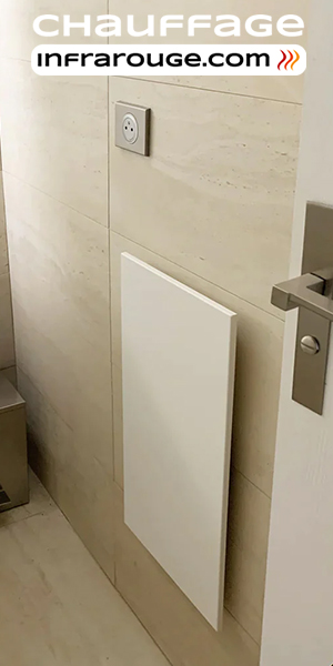 radiateur infrarouge extra plat design WC